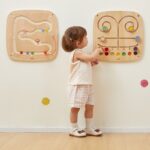 VIGA Medinė sensorinė veiklos lenta "Labirintas"