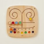 VIGA Medinė sensorinė veiklos lenta "Labirintas"