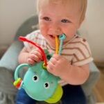 Sensorinis Montessori kramtukas „Drambliukas“ vaikams