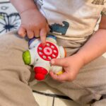 Sensorinis veiklos žaislas „Kosminė raketa“ vaikams