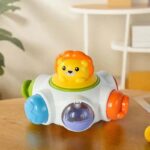 Sensorinis veiklos žaislas „Kosminė raketa“ vaikams