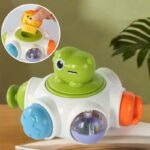 Sensorinis veiklos žaislas „Kosminė raketa“ vaikams