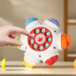 Sensorinis veiklos žaislas „Kosminė raketa“ vaikams