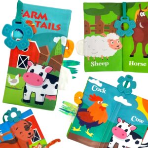 Minkšta knygelė "Fermos gyvūnai"