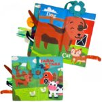 Minkšta knygelė "Fermos gyvūnai"