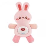 Muzikinis pliušinis migdukas "Zuikis", rožinis