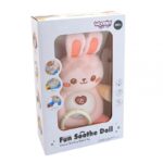 Muzikinis pliušinis migdukas "Zuikis", rožinis