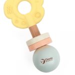 Medinis barškutis – kramtukas „Gėlytė“ kūdikiams