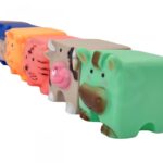 Minkšti sensoriniai blokeliai su garsais "Gyvūnėliai"