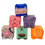 Minkšti sensoriniai blokeliai su garsais "Gyvūnėliai"