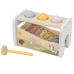 Medinis mušamasis žaislas su ksilofonu 2in1