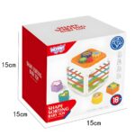 Sensorinis rūšiavimo kubas „Formos“ 4in1 vaikams