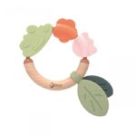 Medinis kramtukas–barškutis „Pirmasis lapelis“ 2in1