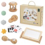 VIGA Medinė edukacinių veiklų dėžutė „Pirmieji atradimai“ 7in1