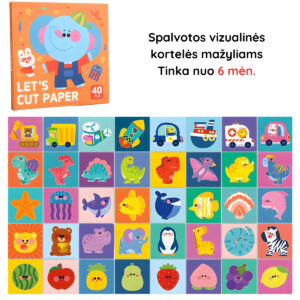 Spalvotos vizualinės kortelės mažyliams nuo 6 mėn.