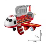 Transporteris gaisrinė - lėktuvas su automobiliais vaikams