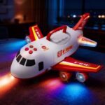 Transporteris gaisrinė - lėktuvas su automobiliais vaikams