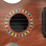 Klasikinė gitara vaikams medinė 6 stygų 18 colių 46,5 cm