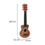 Klasikinė gitara vaikams medinė 6 stygų 18 colių 46,5 cm