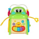 Edukacinis rūšiavimo kubas su pianinu "Krokodilas" 4in1