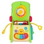 Edukacinis rūšiavimo kubas su pianinu "Krokodilas" 4in1