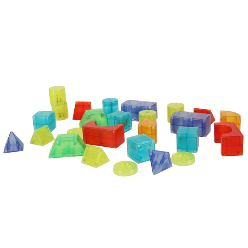 Šviečiantis 3D statybinis konstruktorius (34 det.) vaikams