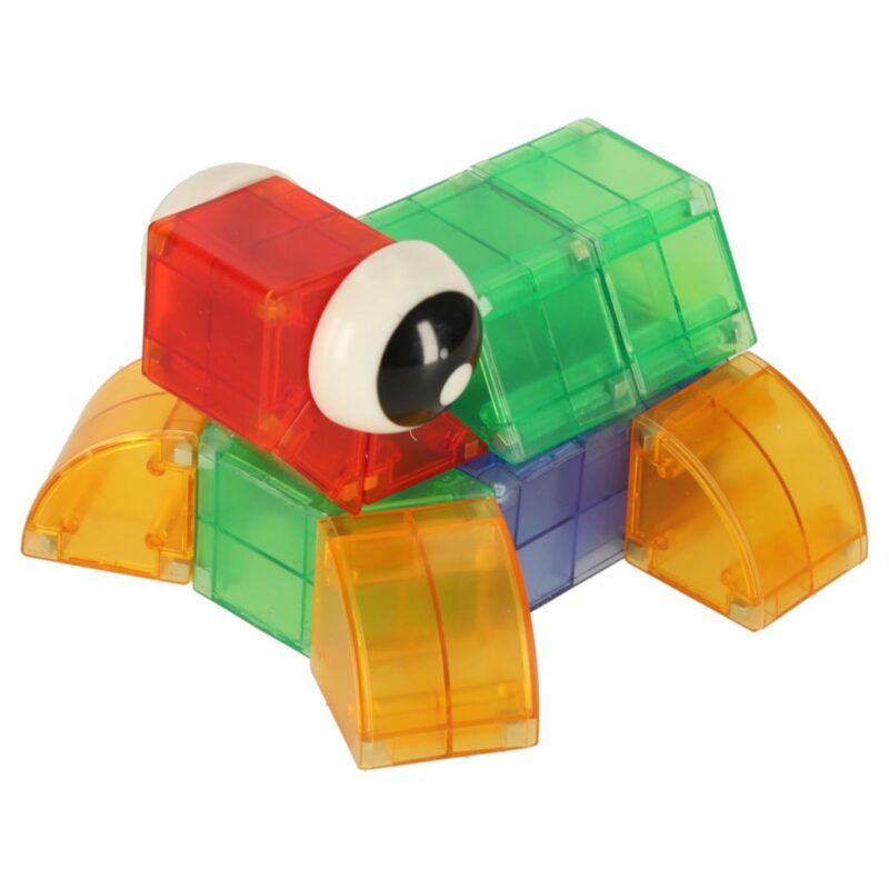 Šviečiantis 3D statybinis konstruktorius (34 det.) vaikams