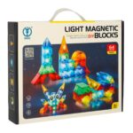 Šviečiantis 3D statybinis konstruktorius (64 det.) vaikams