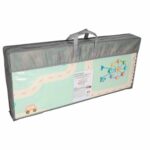 Dvipusis putplasčio kilimėlis 180x200 cm "Panda ir abėcėlė"