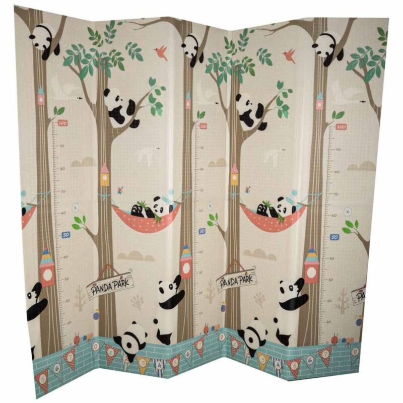 Dvipusis kilimėlis „Panda ir abėcėlė“ žaidimams vaikams