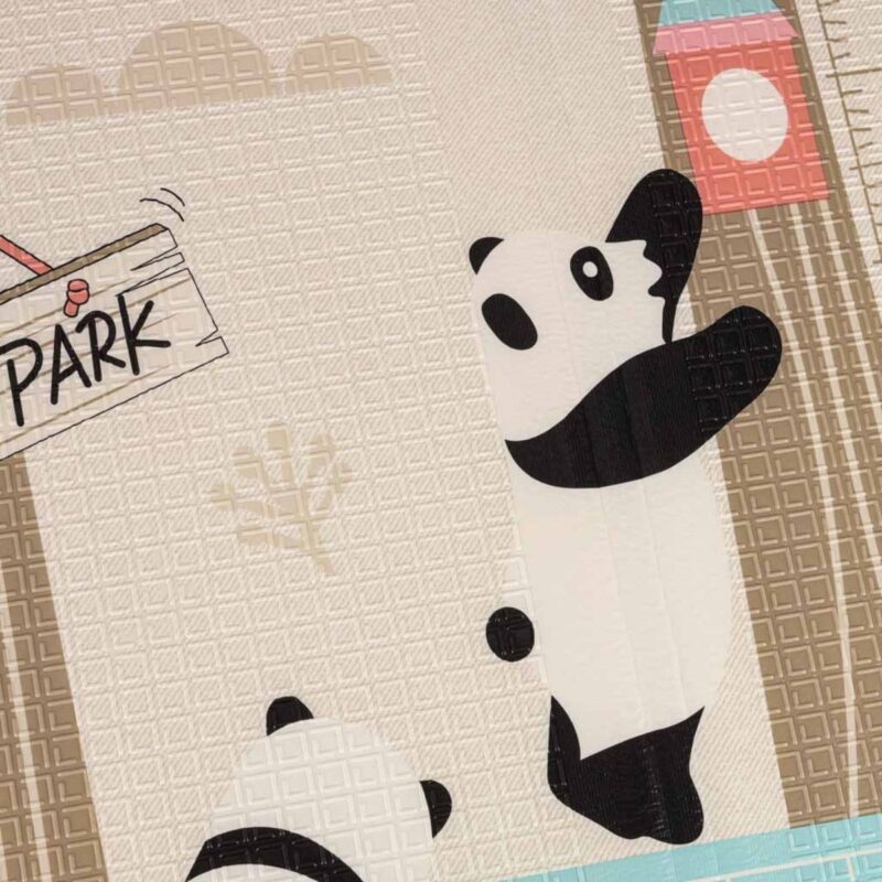 Dvipusis kilimėlis „Panda ir abėcėlė“ žaidimams vaikams