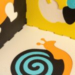 Kontrastinis kilimėlis "Gyvunėliai" vaikams