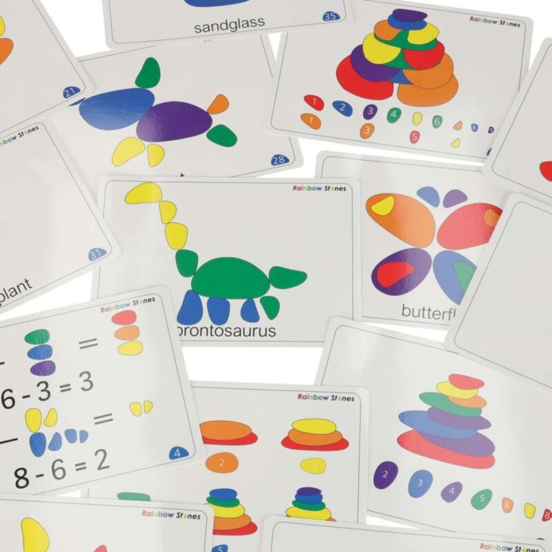 Kūrybinė ir sensorinė montessori dėlionė vaikams „Akmenukai“