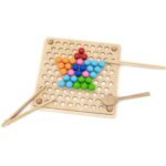 Medinė Montessori mozaikos dėlionė vaikams – Viga