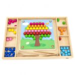 Medinė Montessori mozaikos dėlionė vaikams – Viga
