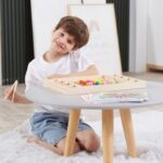 Medinė Montessori mozaikos dėlionė vaikams – Viga
