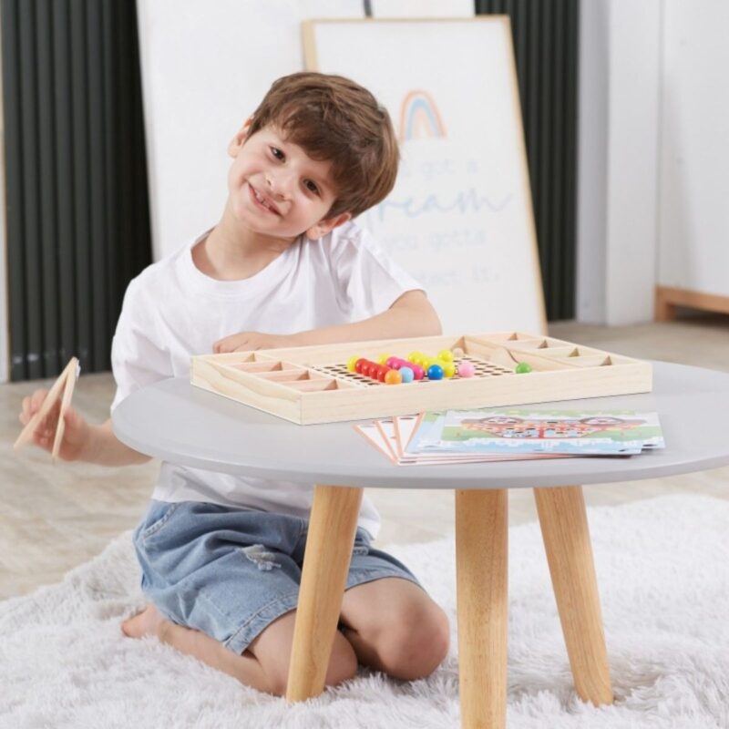 Medinė Montessori mozaikos dėlionė vaikams – Viga