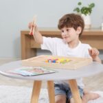 Medinė Montessori mozaikos dėlionė vaikams – Viga