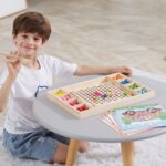 Medinė Montessori mozaikos dėlionė vaikams – Viga