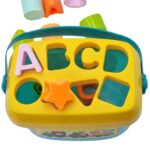 Formų rūšiavimo dėžutė "Abėcėlė ir formos" vaikams