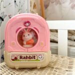 Nešiojama žaislinė kuprinė „Triušiukų ūkis“ vaikams