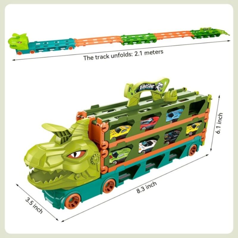 Žaislinė trasa – transporteris „Dinozaurai“ vaikams