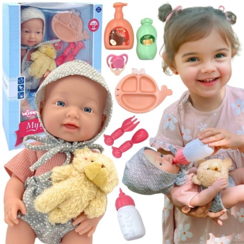 Lėlė su maitinimo priedais vaikams – Woopie Royal Lėlė su maitinimo priedais vaikams – Woopie Royal