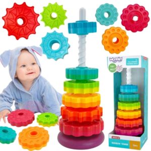 Sukamasis vaivorykštės bokštas WOOPIE BABY vaikams