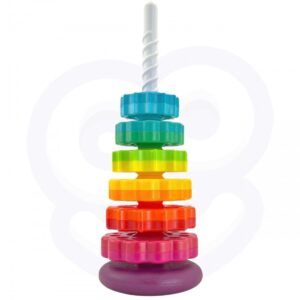 Sukamasis vaivorykštės bokštas WOOPIE BABY vaikams