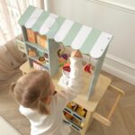 Medinė žaislinė parduotuvė  5in1 vaikams – Woopie Green