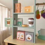 Medinė žaislinė parduotuvė  5in1 vaikams – Woopie Green