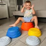 Sensoriniai pusiausvyros akmenys vaikams nuo 3 metų