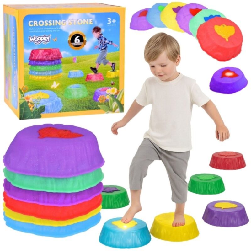 Sensoriniai pusiausvyros akmenys vaikams (6 vnt.) – Woopie