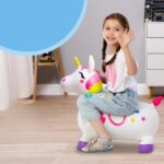 Guminis šokliukas "Baltas vienaragis" vaikams